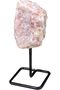 Latas Natural Cluster Stone With Metal Stand | Healing Crystals Stone for Home Office Decoration | Small 9.5-10 cm Hight, Sun Stone 2