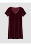 TWO MT SHOP QUALITY LCW Comfort Plum Velvet Shift Dress - 5