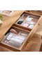 5 Pack Clear Plastic Drawer Organizer Set,Acrylic Non Slip Non Cracking Kitchen Drawer Storage Tray - 2