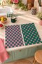 Emerald Pop Checkered and Polka Dot Digitally Printed 2-Piece Kitchen Towel Set, 35x55 cm - 2