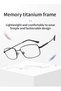 reading glasses for men with Flex Memory Titanium, blue light filter glasses, reading aid, high defi - 5