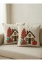 Set of 2 Decorative Cushion Pillowcases with Textured Design, 43x43 cm – Stylish Living Room Pillowcase Set