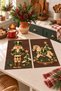 Wooden Nutcracker and Toy Horse Pattern Digitally Printed 2-Piece Kitchen Towel Set, 35x55 cm - 6