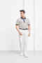 Men's Button Detailed Polo Collar T-Shirt - 7