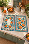 Orange Blossom Digitally Printed Kitchen Towel Set of 2 with Orange and Floral Print, 35x55 cm - 8