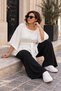 Women's Plus-Size Batwing Sleeve Belted Poncho - 4