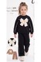 3-Strand Girls' Outfit with Bow and Trim Details - 4