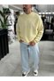 Yellow "Unknown" Embroidered Oversized Sweatshirt HM- - 5