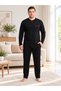 REALMOOD Men's Plus Size 100% Cotton Pajama Set, Long-Sleeved, Relaxed Fit