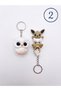 3D Keychains with Moving Figures—High-Quality Product, Set of 2