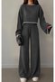 Shepherd-Detail Women's Knit Set - 2