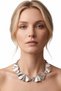 Women's Lamé Butterfly-Wing-Inspired Choker - 4