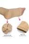 جوارب ضاغطة بسحاب من THEWHITESHOP - زوجان من الجوارب الطويلة التي تصل إلى الركبة - جوارب ضاغطة مفتوحة الأصابع - 4