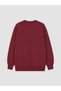 XSIDE Burgundy Hello Kitty Printed Oversized Women's Thick Sweatshirt—The ALITA CITY Way - 6