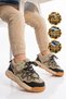 Pampili Black-Beige Velcro-Strap and Lace-Up Boys' Boots IH5MNC