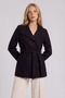 Mock Neck Tied Trench Coat