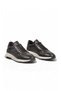 Black Genuine Leather Lace-Up Men's Casual Sneakers 272580 - 3