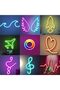 شريط إضاءة LED بطول 5 متر، شريط LED نيون قابل للبرمجة، إضاءة حبل نيون LED RGB مع جهاز تحكم عن بعد، إضاءة ذكية - 6