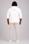 Plus Size Men's Basic Hooded Sweatshirt 11700 ECRU - 2