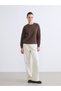 TWO MT SHOP QUALITY LCW EVERYDAY Brown Stone-Embellished Oversized Women's Thick Sweatshirt - 3
