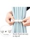 2-Pack Magnetic Curtain Holdbacks, White Rope Design for Drapes & Sheers, Decorative yet Functional - 4