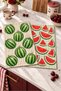 Watermelon-Patterned Digitally Printed 2-Piece Kitchen Towel Set, 35x55 cm - 5