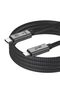 كابل USB C إلى USB C بقوة 240 واط، طول 1 متر، سلك شحن سريع متين مصنوع من النايلون المنسوج وكابل مزامنة بيانات بسرعة 480 ميجابت في الثانية - 5