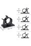 30 Pcs Black Clips Self Adhesive Backed Nylon Wire Adjustable Cable Clips Adhesive Cable Management - 3