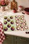 Set of 2 Digitally Printed Kitchen Towels with Mangosteen Pattern, 35x55 cm - 2