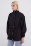 Zip-Front, Drawstring Waist, Mock Neck Trench Coat - 6