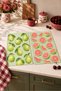 Guava-Patterned Digitally Printed 2-Piece Kitchen Towel Set, 35x55 cm