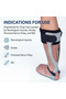 Prim Reinforced Drop Foot Orthosis AFO, Thermoplastic Ankle Foot Brace with Full Insole, Adjustable Padded Velcro Straps, Posterior Leaf Spring Support, Left or Right Leg, Sizes S to XL, White or Gray - 3