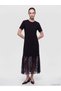 Two Mt Shop Quality Lcw Comfort Black Interlock Plain Dress - 2