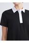 LCW Comfort Black Crepe Shift Dress, Featuring the ALITA CITY Touch - 3