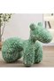 Bear Shaped Ottoman Stool, Plush Padded Animal Footrest and Accent Seat for Living Room and Bedroom - 2