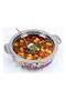 Stainless Steel Hot Pot Set with Lids, 3 Pieces, Graduated Sizes Serving Casseroles, Silver - 3