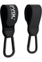 Stroller Hooks - Leather Buggy Clips, Black (2 Pack)