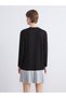 Alita City Lcw Comfort Black Interlock Plain Dress with a Difference - 4
