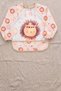 Set of 2 Long-Sleeved, Wearable, Funny Lion-Bear Print, Liquid-Resistant Activity and Feeding Bibs, 6–24 Months - 2