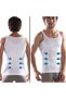 Men's Body Shaper Vest, Sleeveless Compression Undershirt with Firming Panels, Size L - 3