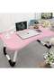Foldable Laptop Bed Desk with 4 USB Ports, Storage Drawer and Cup Holder, Portable Lap Tray Table - 4