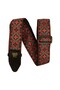 P05346 Red King Jacquard Guitar Strap - 2