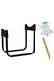 5 Gallon Water Bottle Dispenser Stand with 55 mm Valve Nozzle, Countertop Jug Cradle, Black - 3