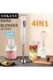 SK-02004 Hand Blender 600W, Electric Stick Blender with Stainless Steel Blades, Chopper Bowl - 3