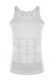 Men's Body Shaper Vest, Sleeveless Compression Undershirt with Firming Panels, Size L