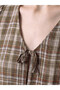 LCW Comfort Brown Flannel Plaid Dress, Featuring the ALITA CITY Touch - 3