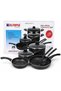 Non-Stick Cookware Set 10 Pieces, Aluminium Pots and Pans with Tempered Glass Lids - 3