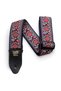P04091 Royal Bloom Jacquard Guitar Strap - 2