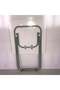 Portable Folding Table 80 x 80 x 70 cm with Wooden Top and Metal Frame - 3