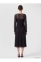 LCW Comfort Black Lace-Patterned Dress, Featuring the ALITA CITY Touch - 4